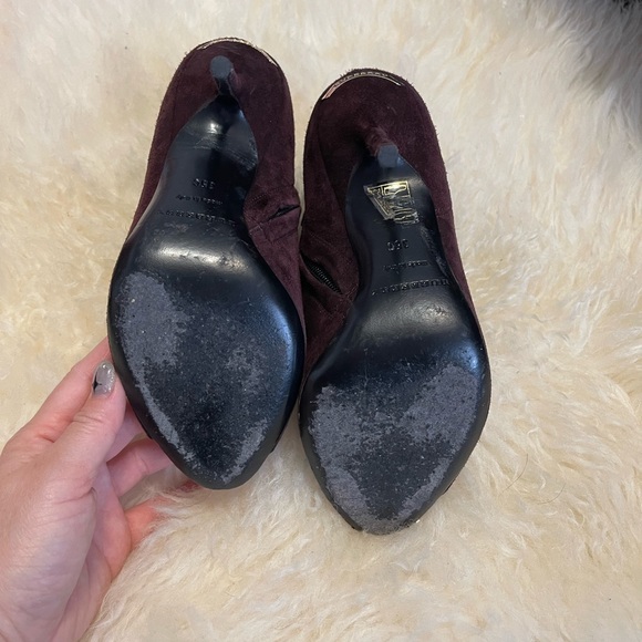 Burberry open toe suede booties - Picture 11 of 15